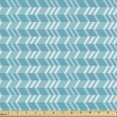 thumbnail image 1 of Ambesonne Abstract Fabric by the Yard Upholstery, Vertical Zigzags Pattern, 3 Yards, Seafoam Sea Blue, 1 of 5