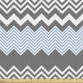 thumbnail image 1 of Ambesonne Abstract Fabric by the Yard Upholstery, Vintage Chevron Design, 1 Yard, Sky Blue Dimgray, 1 of 5