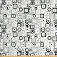 thumbnail image 1 of Ambesonne Abstract Fabric by the Yard Upholstery, Vintage Squares Retro, 3 Yards, Black White, 1 of 4