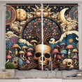 thumbnail image 1 of Ambesonne Abstract Fantasy Kitchen Curtains, Psychic Nature Art, 55"x30", Pale Yellow and Multicolor, 1 of 3