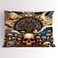 thumbnail image 1 of Ambesonne Abstract Fantasy Pillow Sham, Psychic Nature Art, 36" X 20", Pale Yellow and Multicolor, 1 of 2