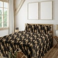 thumbnail image 1 of Ambesonne Abstract Fitted & Flat Sheet with Sham 3 Pcs Set, Marble Print Grunge Design, Twin XL, Camel Eggshell Off White, 1 of 1