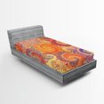 thumbnail image 1 of Ambesonne Abstract Fitted Sheet, Grunge Sun Boho, Twin XL Size, Multicolor, 1 of 3