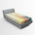 thumbnail image 1 of Ambesonne Abstract Fitted Sheet, Ocean Themed Sunbeams, Twin XL Size, Dark Blue and Pale Green, 1 of 3