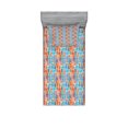 thumbnail image 1 of Ambesonne Abstract Fitted Sheet & Pillow Sham Set, Brush Stroke Arrangement, Twin, Multicolor, 1 of 2