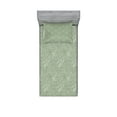 thumbnail image 1 of Ambesonne Abstract Fitted Sheet & Pillow Sham Set, Celtic Art Tribal, Twin, Sage Green Green, 1 of 2