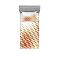 thumbnail image 1 of Ambesonne Abstract Fitted Sheet & Pillow Sham Set, Colorful Halftone Effect, Twinxl, White and Fuchsia, 1 of 3