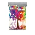 thumbnail image 1 of Ambesonne Abstract Fitted Sheet & Pillow Sham Set, Colorful Spring Tree, Queen, Multicolor, 1 of 2