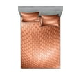 thumbnail image 1 of Ambesonne Abstract Fitted Sheet & Pillow Sham Set, Comb Pattern Waves, Queen, Pale Rust, 1 of 2