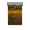 thumbnail image 1 of Ambesonne Abstract Fitted Sheet & Pillow Sham Set, Disco Theme Art, Queen, Multicolor, 1 of 2