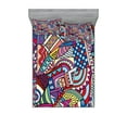 thumbnail image 1 of Ambesonne Abstract Fitted Sheet & Pillow Sham Set, Funky Modern, Full, Multicolor, 1 of 2