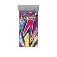 thumbnail image 1 of Ambesonne Abstract Fitted Sheet & Pillow Sham Set, Geometric Diamond, Twin, Pink Yellow Green, 1 of 2