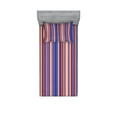 thumbnail image 1 of Ambesonne Abstract Fitted Sheet & Pillow Sham Set, Gradient Color Stripes, Twinxl, Violet Blue Salmon, 1 of 2