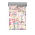 thumbnail image 1 of Ambesonne Abstract Fitted Sheet & Pillow Sham Set, Grunge Mixed, Queen, Multicolor, 1 of 2