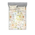 thumbnail image 1 of Ambesonne Abstract Fitted Sheet & Pillow Sham Set, Lines with Vibrant Dot, Full, Multicolor, 1 of 2