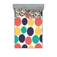 thumbnail image 1 of Ambesonne Abstract Fitted Sheet & Pillow Sham Set, Modern Grunge Illustration, Queen, Multicolor, 1 of 2