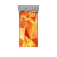 thumbnail image 1 of Ambesonne Abstract Fitted Sheet & Pillow Sham Set, Orange Triangles Art, Twinxl, Orange and Yellow, 1 of 2