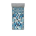 thumbnail image 1 of Ambesonne Abstract Fitted Sheet & Pillow Sham Set, Pastel Mosaic Pattern, Twinxl, Multicolor, 1 of 2