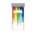thumbnail image 1 of Ambesonne Abstract Fitted Sheet & Pillow Sham Set, Rainbow Colored Paint, Twinxl, Multicolor, 1 of 2