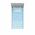thumbnail image 1 of Ambesonne Abstract Fitted Sheet & Pillow Sham Set, Spiral Circles Dots, Twin, Pale Blue, 1 of 2