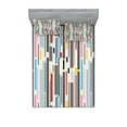 thumbnail image 1 of Ambesonne Abstract Fitted Sheet & Pillow Sham Set, Various Color Stripes, Full, Multicolor, 1 of 2