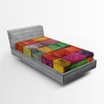 thumbnail image 1 of Ambesonne Abstract Fitted Sheet, Rainbow Timber Art, Twin XL Size, Multicolor, 1 of 2