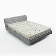 thumbnail image 1 of Ambesonne Abstract Fitted Sheet, Swirls Pattern Circles, Queen Size, Pale Grey Eggshell, 1 of 2