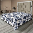 thumbnail image 1 of Ambesonne Abstract Flat Bedding Sheet Soft Top Sheet, Monochrome Grunge Drawing, Full, Navy Blue and White, 1 of 1