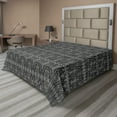 thumbnail image 1 of Ambesonne Abstract Flat Sheet, African Style Ethnic Motif, California King, Dark Grey White, 1 of 1