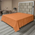 thumbnail image 1 of Ambesonne Abstract Flat Sheet, Angled Lines Composition, Queen Size, Vermilion Earth Yellow, 1 of 1