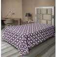 thumbnail image 1 of Ambesonne Abstract Flat Sheet, Connected Motifs of Floral, TwinXL Size, White and Dried Rose, 1 of 1