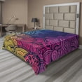 thumbnail image 1 of Ambesonne Abstract Flat Sheet, Contemporary Bloom Swirls, California King, Multicolor, 1 of 1