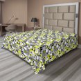 thumbnail image 1 of Ambesonne Abstract Flat Sheet, Contemporary Mosaic, Full Size, Yellow Green, 1 of 1