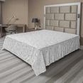 thumbnail image 1 of Ambesonne Abstract Flat Sheet, Continuous Squircles Art, Queen Size, Pale Taupe and Pearl, 1 of 1