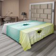 thumbnail image 1 of Ambesonne Abstract Flat Sheet, Different Daisy Flower, Queen Size, Avocado Green Turquoise, 1 of 1