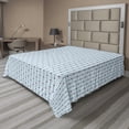 thumbnail image 1 of Ambesonne Abstract Flat Sheet, Geometric Cold Tone Shapes, Queen Size, Pale Blue Multicolor, 1 of 1
