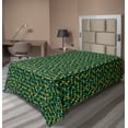 thumbnail image 1 of Ambesonne Abstract Flat Sheet, Green Toned Shapes, Twin Size, Sea Green and Green, 1 of 1