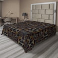 thumbnail image 1 of Ambesonne Abstract Flat Sheet, Irregular Mosaic Inspired, Queen Size, Multicolor, 1 of 1