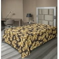 thumbnail image 1 of Ambesonne Abstract Flat Sheet, Modern Art Diamond Shapes, TwinXL Size, Taupe and Sand Brown, 1 of 1