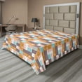 thumbnail image 1 of Ambesonne Abstract Flat Sheet, Palm Leaves and Stripes, King Size, Multicolor, 1 of 1