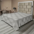 thumbnail image 1 of Ambesonne Abstract Flat Sheet, Plaid Design Vintage Feels, California King, Dimgray Pale Grey, 1 of 1