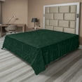 thumbnail image 1 of Ambesonne Abstract Flat Sheet, Rhombus Design Squares, Queen Size, Charcoal Grey Jade Green, 1 of 1