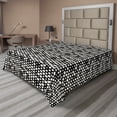 thumbnail image 1 of Ambesonne Abstract Flat Sheet, Simplistic Hexagons Design, Queen Size, Charcoal Grey Ivory, 1 of 1