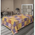 thumbnail image 1 of Ambesonne Abstract Flat Sheet, Square Stripes Overlapping, Twin Size, Multicolor, 1 of 1