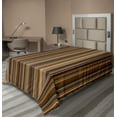 thumbnail image 1 of Ambesonne Abstract Flat Sheet, Vertical Color Lines, Twin Size, Pale Caramel Chocolate, 1 of 1