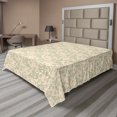 thumbnail image 1 of Ambesonne Abstract Flat Sheet, Vintage Dandelion Flower, Queen Size, Cream Pale Sepia and Blush, 1 of 1