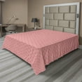 thumbnail image 1 of Ambesonne Abstract Flat Sheet, Vintage Streaks Pattern, King Size, Coral and Blush, 1 of 1