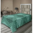 thumbnail image 1 of Ambesonne Abstract Flat Sheet, Wheat Shaped Elements Art, TwinXL Size, Dark Seafoam and Multicolor, 1 of 1