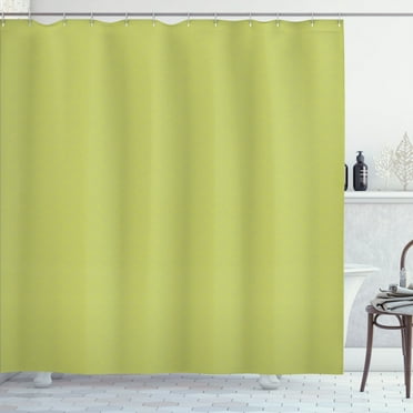 Ambesonne Abstract Geometry Shower Curtain, Modern Optic Art, 69"Wx84"L, Avocado Green Pale Grey