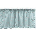 thumbnail image 1 of Ambesonne Abstract Geometry Window Valance, Clouds Hearts, 54" X 18", Pale Cadet Blue Coral, 1 of 3